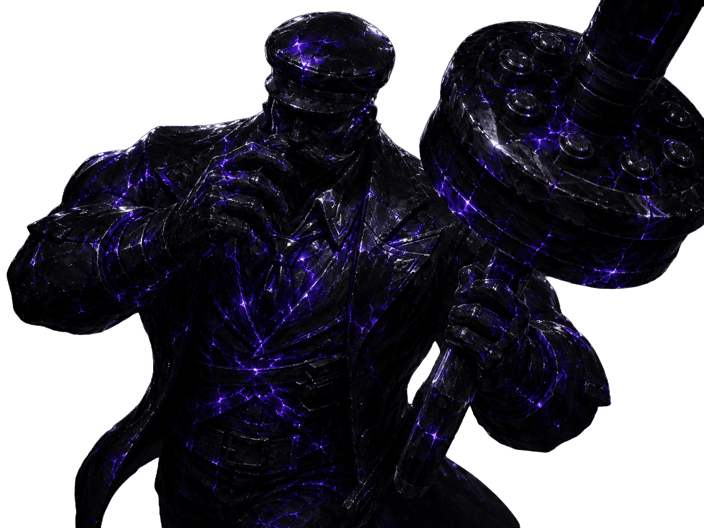 Graves in glossy black with purple energy